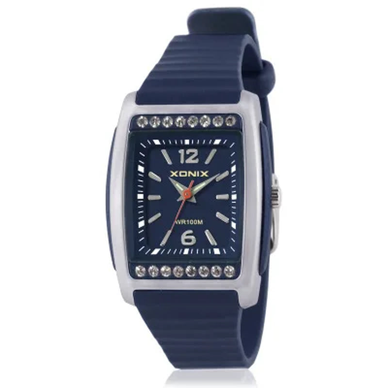 New Fashion Simple Ladies Quartz Elegant Women Watches PU Strap Swimming Diving Waterproof 100M Relogio Feminino RE