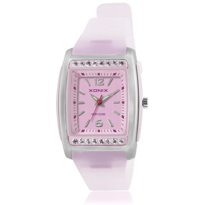 New Fashion Simple Ladies Quartz Elegant Women Watches PU Strap Swimming Diving Waterproof 100M Relogio Feminino RE