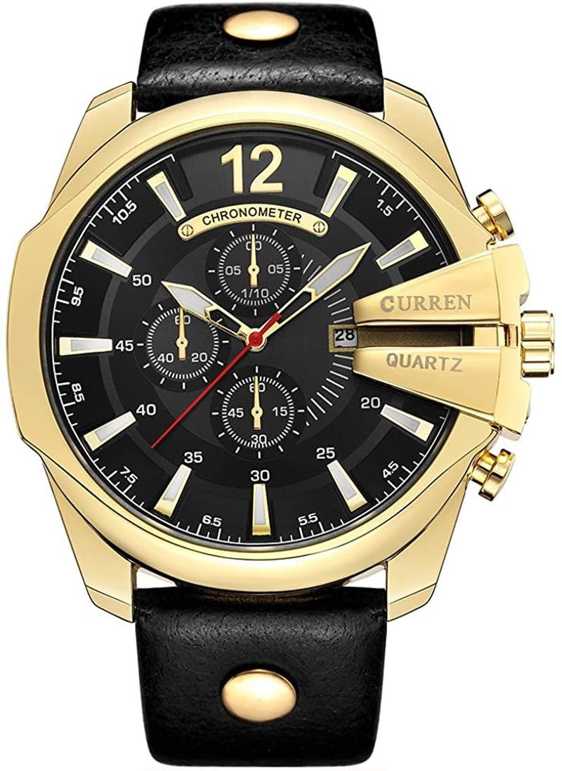 Reloj Relogio Para Hombre Elegante De Cuarzo Relojes Fino De Caballero Cuero