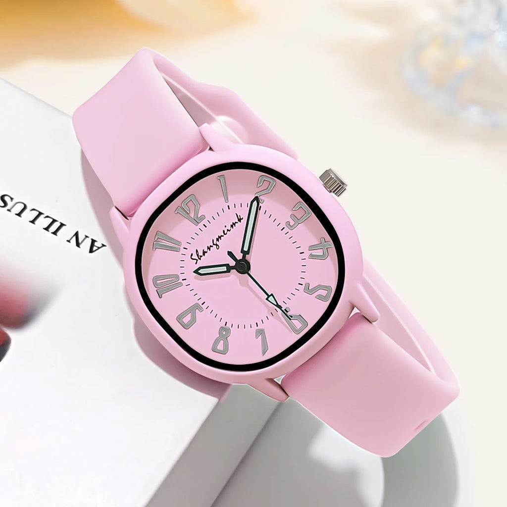 Fashion Women'S Watch Silicone Strap Wristwatch Quartz Watches for Women Clock Ladies Watch Gift Reloj Mujer Relojes De Mujer