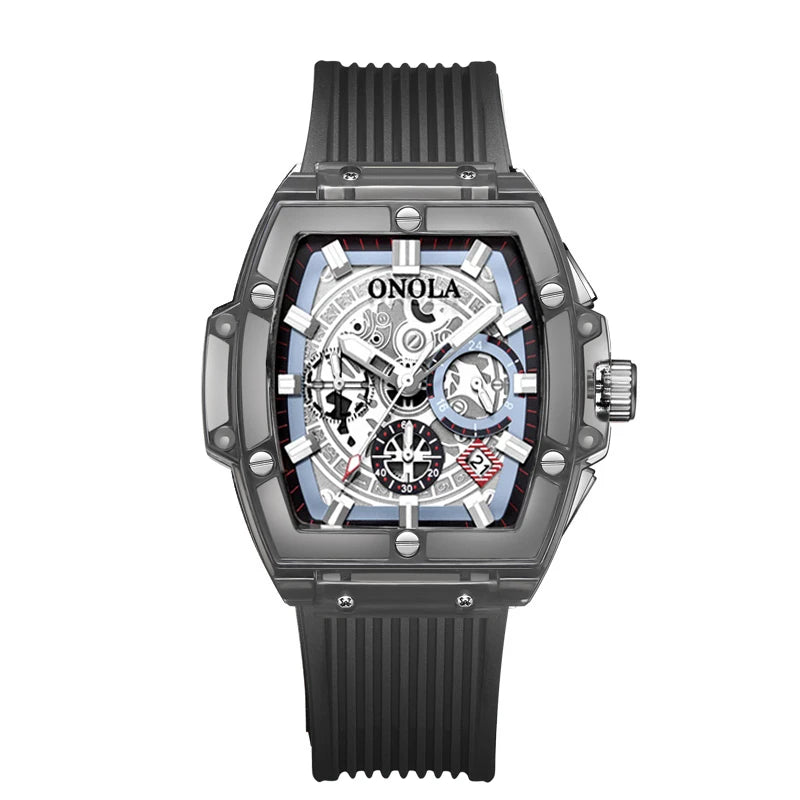 Fashion Watch Men and Women Brand  Luxury Transparent Plastic Waterproof Quartz Silicone Men Watches Relojes Para Hombre