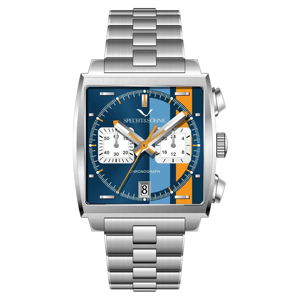 Relojes Hombre Specht & Söhne New Hot Watches Men Luxury Brand Male Japan VK64 Chronograph Trendy Sport Wristatch Waterproof