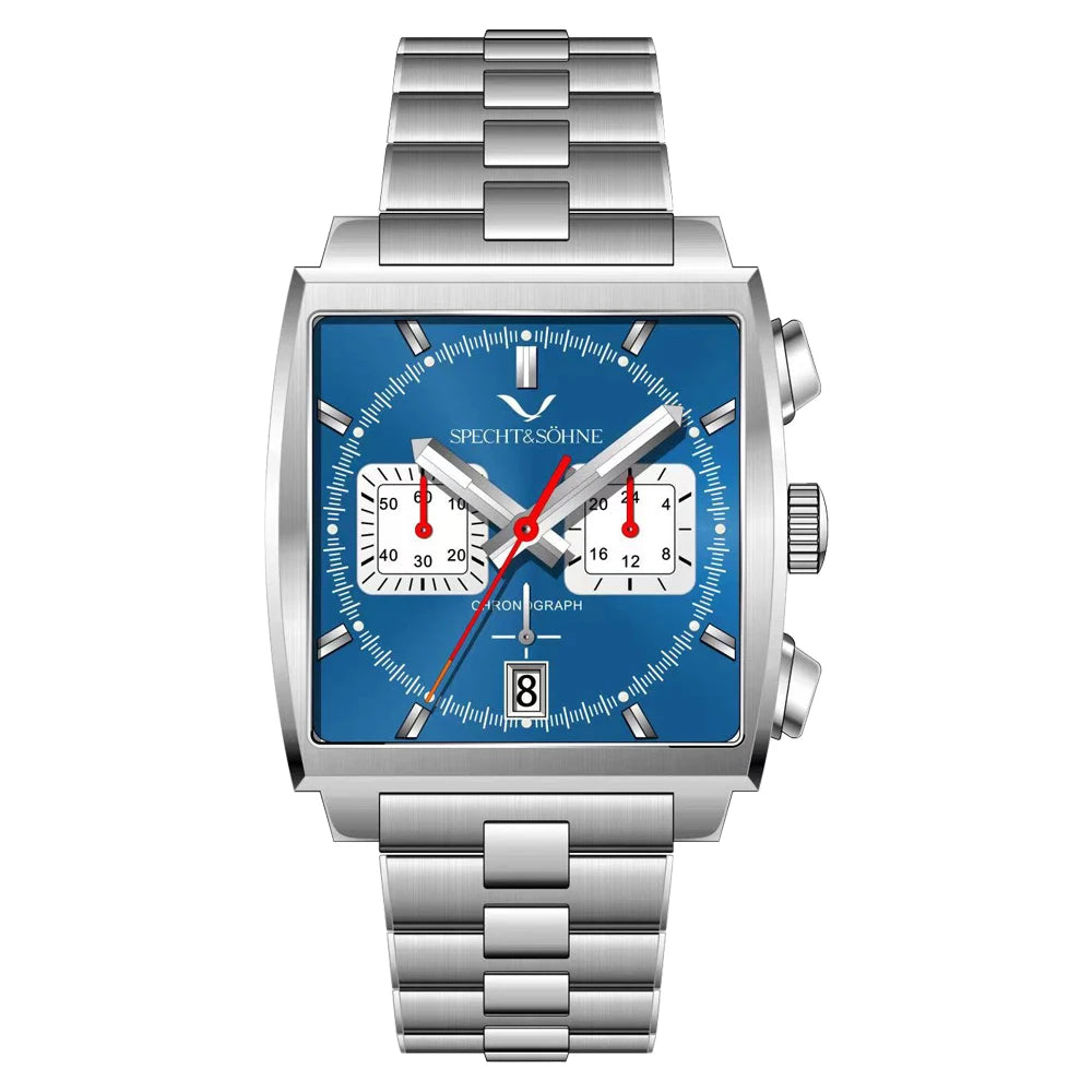 Relojes Hombre Specht & Söhne New Hot Watches Men Luxury Brand Male Japan VK64 Chronograph Trendy Sport Wristatch Waterproof