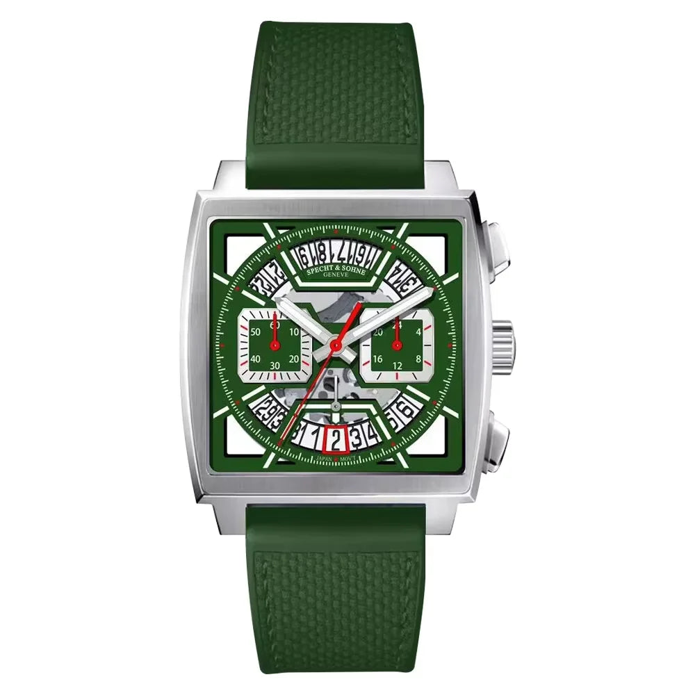 Relojes Hombre Specht & Söhne New Hot Watches Men Luxury Brand Male Japan VK64 Chronograph Trendy Sport Wristatch Waterproof