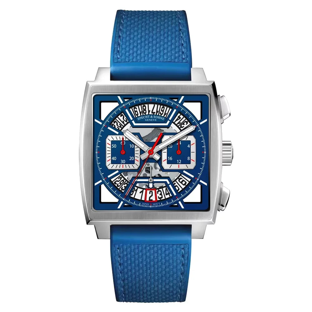 Relojes Hombre Specht & Söhne New Hot Watches Men Luxury Brand Male Japan VK64 Chronograph Trendy Sport Wristatch Waterproof