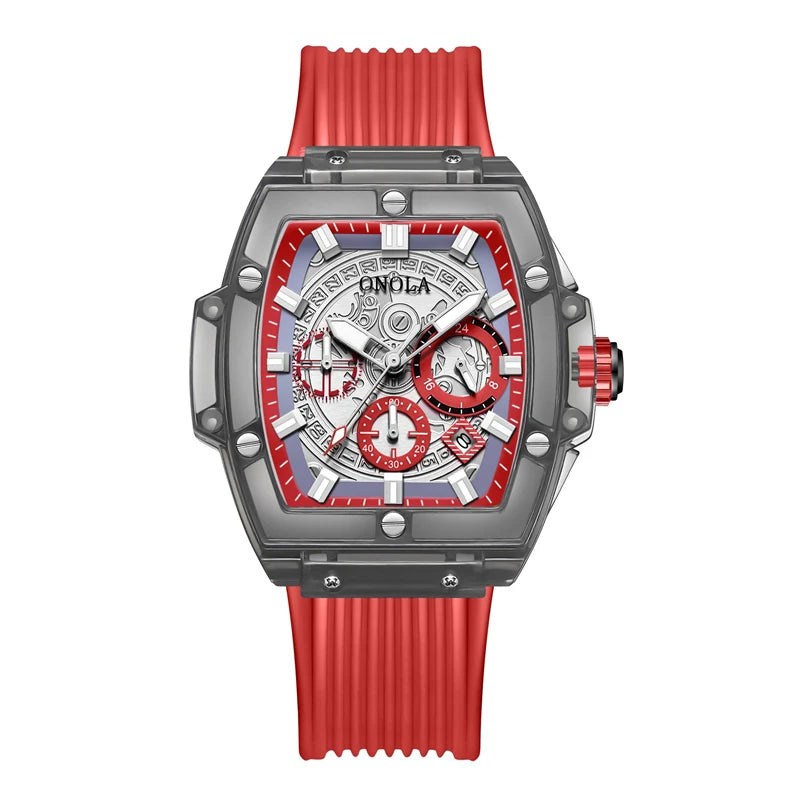 Fashion Watch Men and Women Brand  Luxury Transparent Plastic Waterproof Quartz Silicone Men Watches Relojes Para Hombre