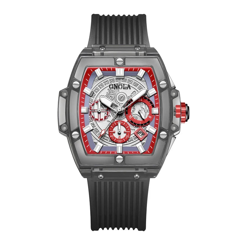 Fashion Watch Men and Women Brand  Luxury Transparent Plastic Waterproof Quartz Silicone Men Watches Relojes Para Hombre