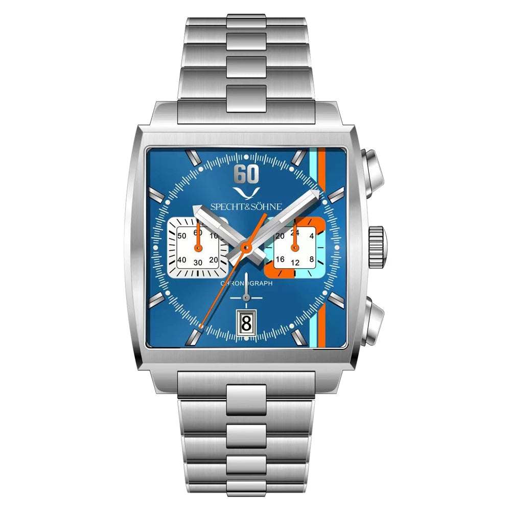 Relojes Hombre Specht & Söhne New Hot Watches Men Luxury Brand Male Japan VK64 Chronograph Trendy Sport Wristatch Waterproof