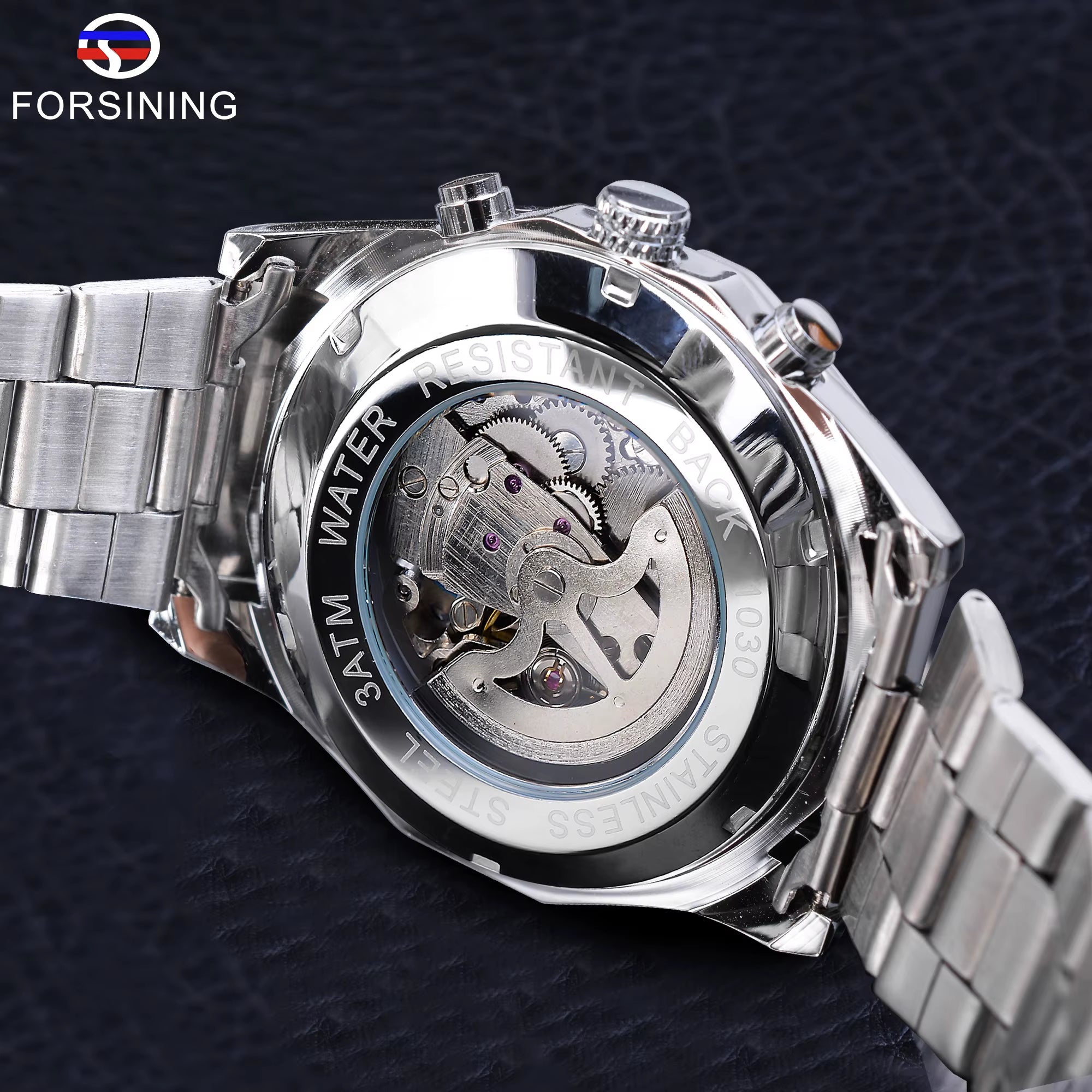 2025 Stainless Steel Waterproof Mens Skeleton Watches Top Brand Luxury Transparent Mechanical Sport Male Wrist Watches