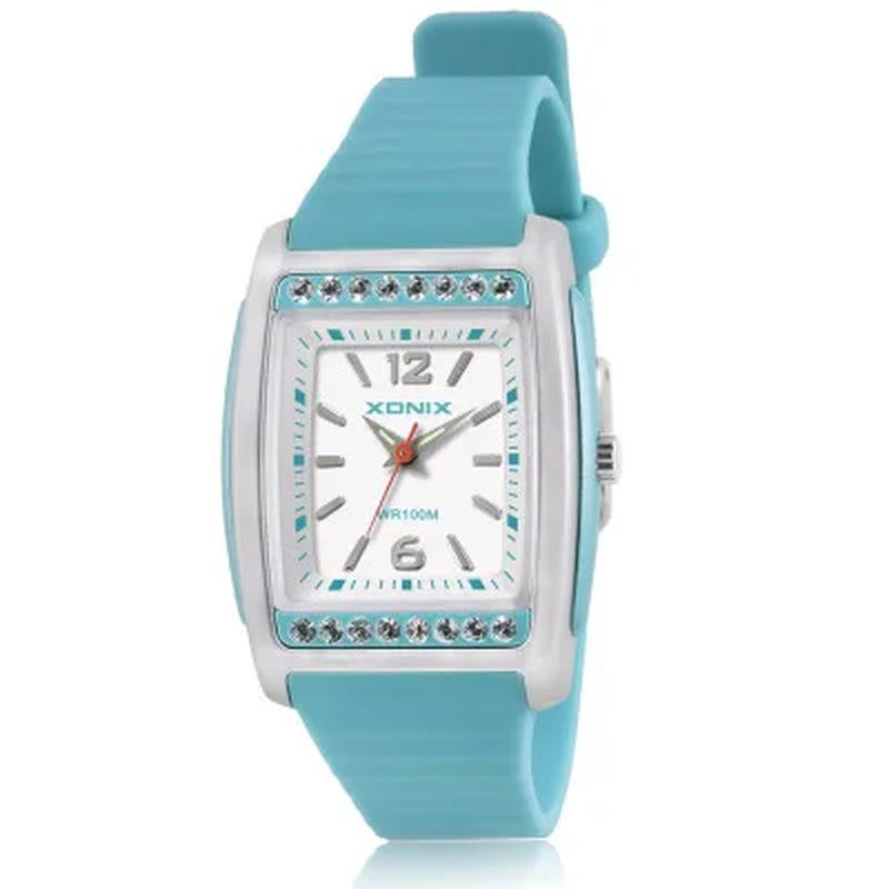 New Fashion Simple Ladies Quartz Elegant Women Watches PU Strap Swimming Diving Waterproof 100M Relogio Feminino RE