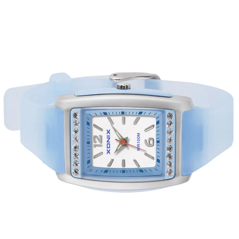 New Fashion Simple Ladies Quartz Elegant Women Watches PU Strap Swimming Diving Waterproof 100M Relogio Feminino RE