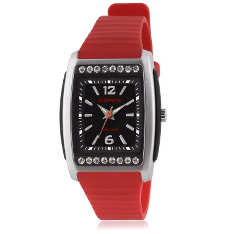 New Fashion Simple Ladies Quartz Elegant Women Watches PU Strap Swimming Diving Waterproof 100M Relogio Feminino RE